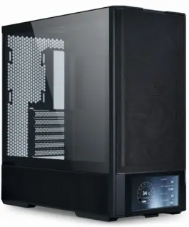 Кутия за компютър Lian Li LANCOOL 207 Digital Mid-Tower Tempered Glass Черно