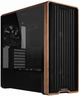 Кутия за компютър Lian-Li LANCOOL 217 Mid-Tower Tempered Glass Wood-Black