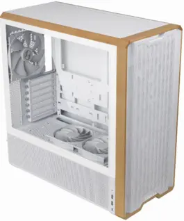 Alternative view of Кутия за компютър Lian-Li LANCOOL 217 Mid-Tower, Tempered Glass, Wood-White