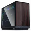 Кутия за компютър Lian Li DAN A3-mATX Wood Edition Black Tempered Glass Micro
