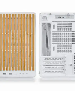 Alternative view of Кутия за компютър Lian Li DAN A3-mATX Wood Edition White, Tempered Glass, Micro Tower