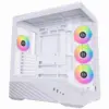 Кутия за компютър Lian Li Vector V100 ARGB Mid-Tower Tempered Glass - White
