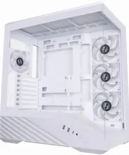 Alternative view of Кутия за компютър Lian Li Vector V100 ARGB Mid-Tower, Tempered Glass - White