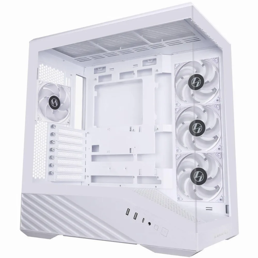 Кутия за компютър Lian Li Vector V100 ARGB Mid-Tower, Tempered Glass - White - Image 2