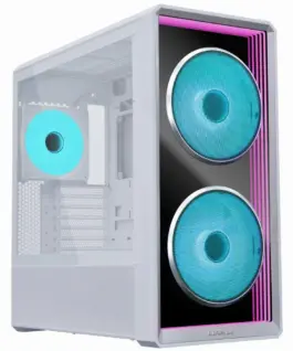 Кутия за компютър Lian Li LANCOOL 217 INF RGB Mid-Tower Tempered Glass - Бял