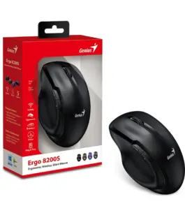 Genius безжина безшумна мишка Mouse Wireless Silent - Ergo 8200S Black - Silent