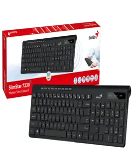 Genius клавиатура кирилизирана безжична Wireless Slim Keyboard SlimStar 7230 Black - AI BG