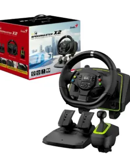 Genius волан с педали Racing Wheel with pedals SpeedMaster X2 – Gear shifter