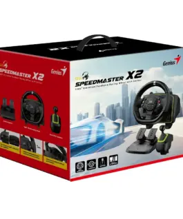 Genius волан с педали Racing Wheel with pedals SpeedMaster X2 – Gear shifter