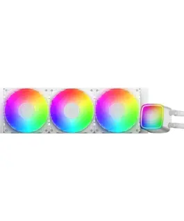 Alternative view of Geometric Future водно охлаждане Water Cooling - Eskimo Pro 360 White - Addressable RGB, LGA1851/AM5