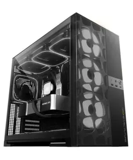 Alternative view of Geometric Future кутия Case EATX - Model 5 Vent Black - 5 x 140 mm aRGB fans included