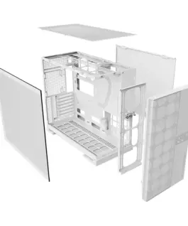 Geometric Future кутия Case EATX – Model 5 Vent White – 5 x 140 mm aRGB fans