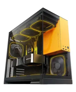 Geometric Future кутия Case EATX - Model 5 Black/Yellow - 5 x 140 mm aRGB fans included