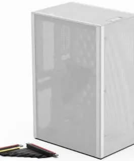 Кутия за компютър Ssupd Meshlicious Full Mesh PCIE 4.0 Edition Mini-ITX Case - White