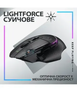 ГЕЙМЪРСКА МИШКА LOGITECH G502X Plus – Wireless / Безжична – Black – PN