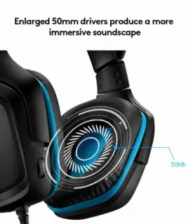 ГЕЙМЪРСКИ СЛУШАЛКИ LOGITECH ZG432 – Black-Cyan – PN
