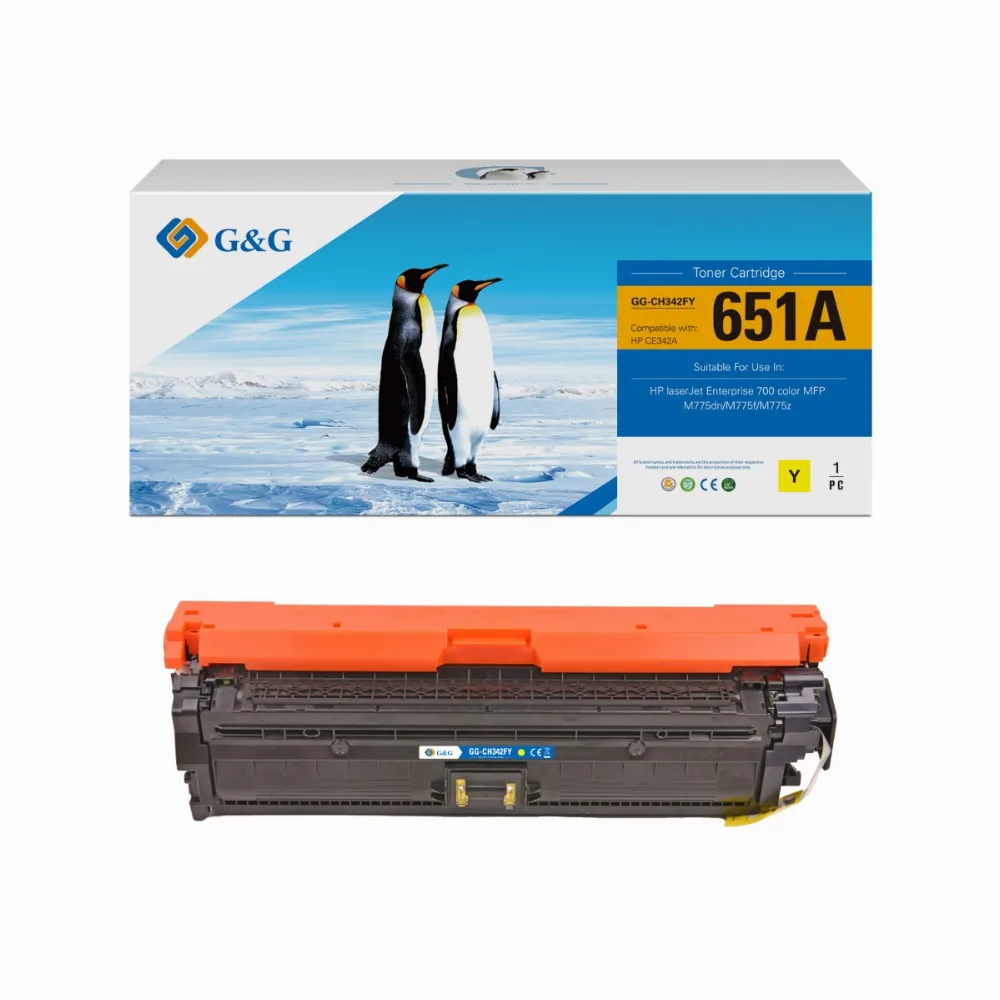КАСЕТА ЗА HP LaserJet Enterpise 700 Color/MFP M775 Series - /651A/ - Yellow - CE342A - PN NT-CH342FY -