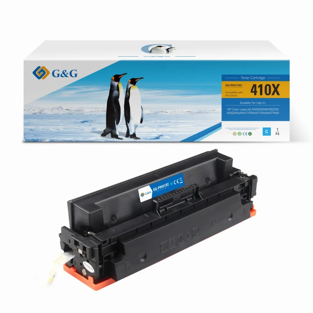 КАСЕТА ЗА HP Color LaserJet Pro M452 series/MFP M477 series - HIGH CAPACITY - /410X/ - CF411X - Cyan - PN NT-PH411XC -