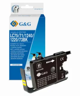 УНИВЕРСАЛНА ГЛАВА ЗА BROTHER MFC J6510/J6710/J6910 - Black - LC1240BK (LC-1240BK) / LC75BK (LC-75BK) - PN NP-B-0075BK -