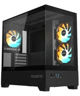 Кутия за компютър GIGABYTE C201 PANORAMIC + 3 ARGB Вентилатора