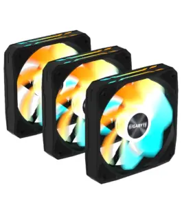 Alternative view of Комплект вентилатори 3-Pack GIGABYTE AORUS EZ CHAIN RVS FAN 120 - 120x120x25mm ARGB