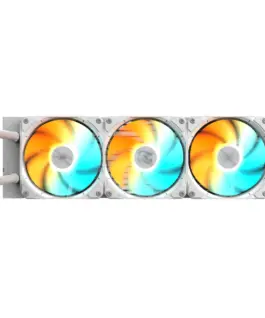 Alternative view of Воден охладител за процесор Gigabyte GAMING 360 ICE, бяла