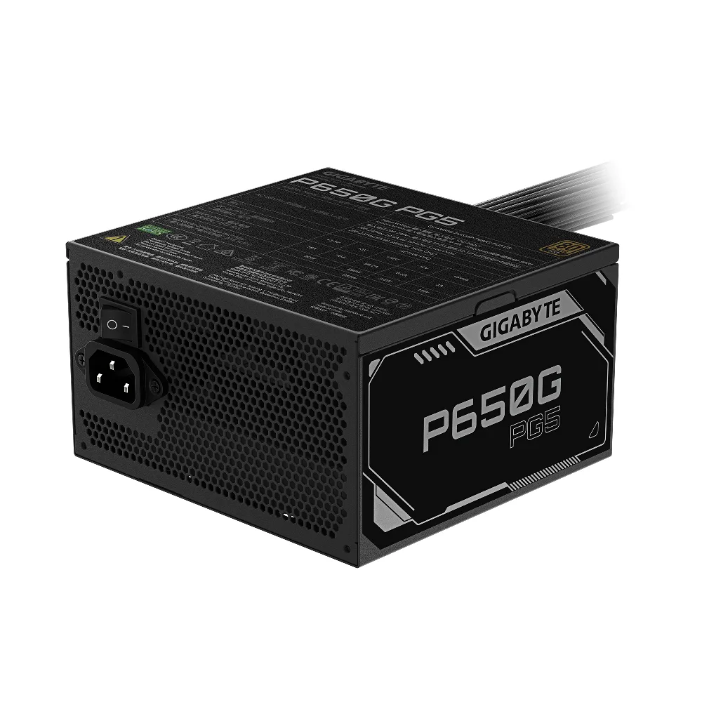 Захранващ блок Gigabyte P650G PG5 650W 80+ Gold, PCIe 5.1 - Image 3
