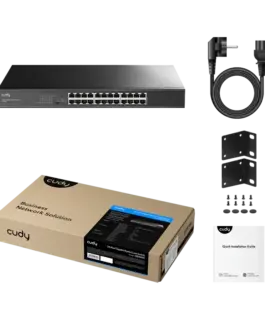 Alternative view of Суич Cudy GS1024L, 24x порт, 10/100/1000, за 19" шкаф, метален