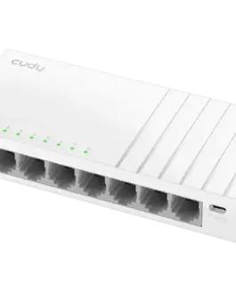 Alternative view of Суич Cudy GS108U, 8-портов 10/100/1000 Mbps RJ 45, USB-C - Бял