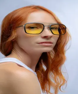 Компютърни очила GUNNAR Baron Silver - Amber