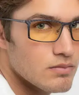 Alternative view of Компютърни очила GUNNAR Plaid Graphite - Amber