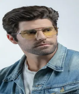 Компютърни очила GUNNAR White Wolf - Steel/Umber - Amber