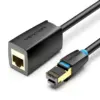 Vention удължителен кабел Cat.8 SSTP Extension Patch Cable 2M Black 40Gbps - IKHBH