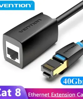 Vention удължителен кабел Cat.8 SSTP Extension Patch Cable 2M Black 40Gbps –
