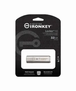 USB памет KINGSTON IronKey Locker+ 50 - 32GB XTS-AES 256-bit