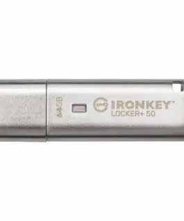 USB памет KINGSTON IronKey Locker+ 50 - 64GB XTS-AES 256-bit