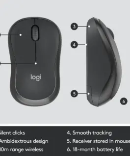 КОМПЛЕКТ МИШКА + КЛАВИАТУРА LOGITECH MK295 DE – Wireless / Безжична – БЕЗ БДС КИРИЛИЗАЦИЯ