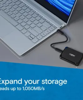 Alternative view of Crucial SSD drive X9 1TB USB-C 3.2 Gen2