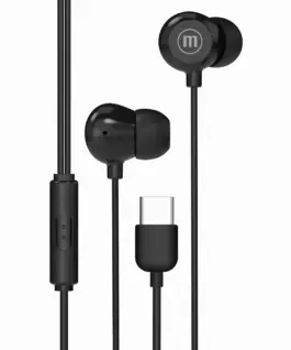 Alternative view of Слушалки тапи с микрофон MAXELL IN-BAX, USB-C
