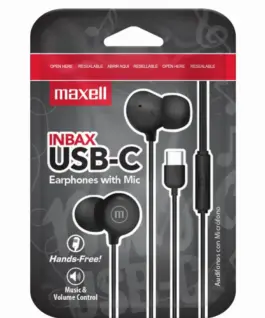 Слушалки тапи с микрофон MAXELL IN-BAX USB-C