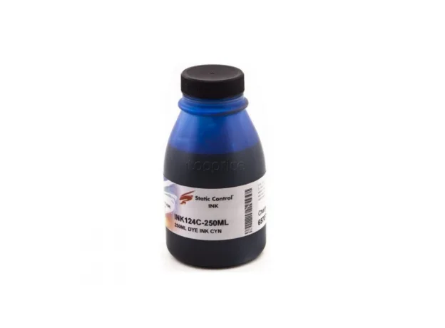БУТИЛКА УНИВЕРСАЛНО МАСТИЛО ЗА CANON/HP/LEXMARK/BROTHER - Dye Ink - Cyan - Static Control - PN