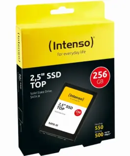 Alternative view of ВЪТРЕШЕН ТВЪРД ДИСК Intenso SSD Top - 256 GB - 2,5" - SATA 6 GB/s - PN 3812440