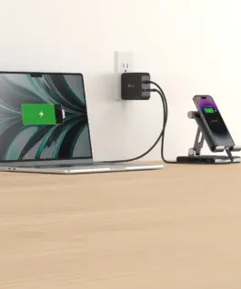 j5create JUP25102V Зарядно 220V- GaN 102W USB-C 2порта- за лаптопи