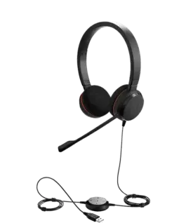 Слушалки с микрофон Jabra Evolve 20 UC Duo USB