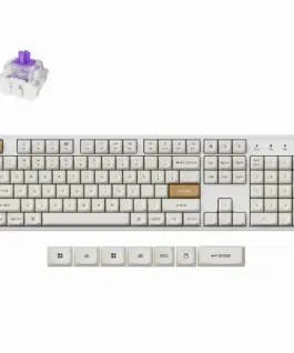 Геймърска безжична Механична клавиатура Keychron K10 HE Magnetic Switch - White Special