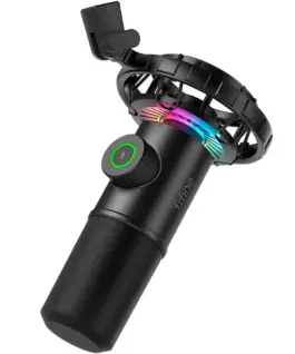 Настолен микрофон FIFINE K658 Dynamic RGB - Black