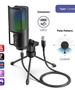 Настолен микрофон FIFINE K669 PRO2 RGB - Black