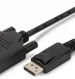 Digitus DisplayPort кабел with snap 1080p 60Hz FHD Type DP / DVI-D