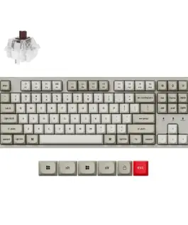 Геймърска Механична клавиатура Keychron C1 Pro 8K QMK - Super Brown