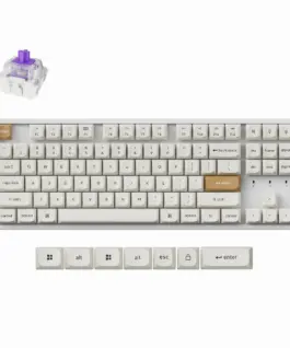 Геймърска Механична клавиатура Keychron K8 HE Magnetic Switch - White Special